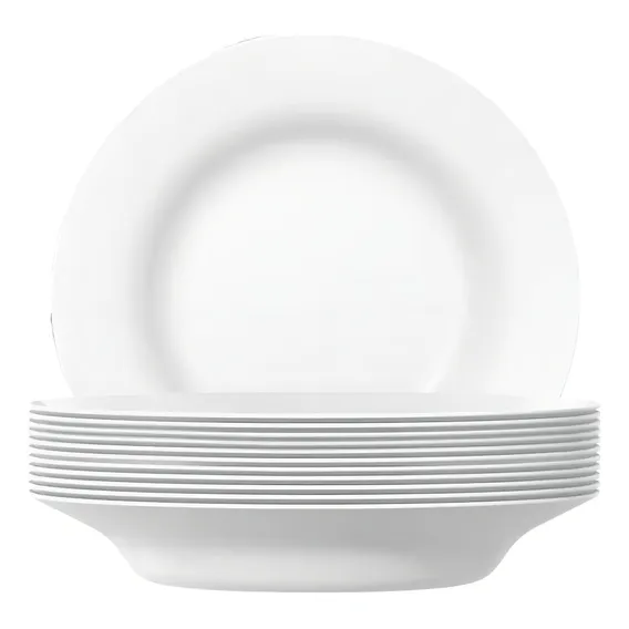 Jogo De Pratos Fundos Opaline Menu Nadir 23cm com 12 Unidades Foto 1