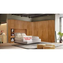 Jogo de quarto Novo Horizonte Novo Horizonte marrom inclui 3 peças - com cama clássica casal e Foto mini 1