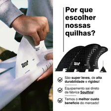 Jogo De Quilhas Encaixe Fcs2 Soulfins Sw2 (m7) Preta Triquilha Prancha de Surf Padrão Fcs 2 Large Quilhas Grandes Equipamento de Surf Soul Fins Foto mini  3