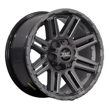 Jogo De Roda Amarok Aro 18 Off Road 5x120 Or-04 Raw Cor Grafite Foto  mini 1