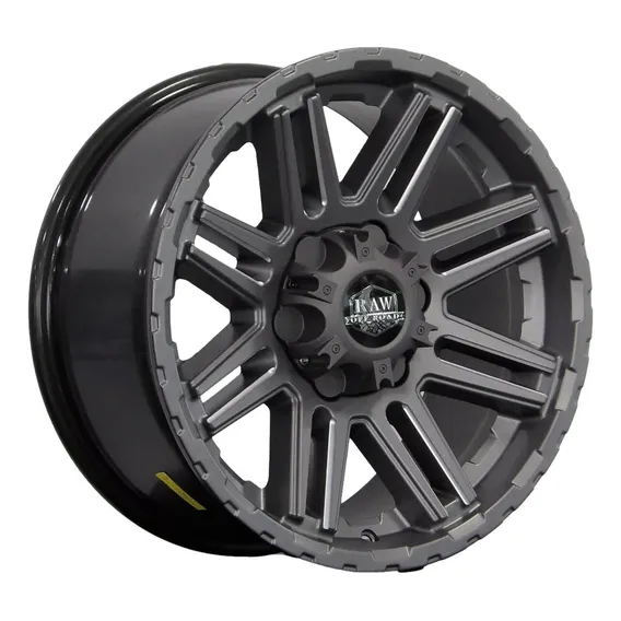 Jogo De Roda Amarok Aro 18 Off Road 5x120 Or-04 Raw Cor Grafite Foto 1