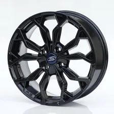 Jogo De Roda Aro 14 4x108 Ford Ka Fiesta Focus M16 Cor Black Piano M16 4x108 Foto mini 1