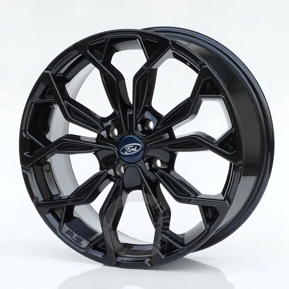 Jogo De Roda Aro 14 4x108 Ford Ka Fiesta Focus M16 Cor Black Piano M16 4x108 Foto 1