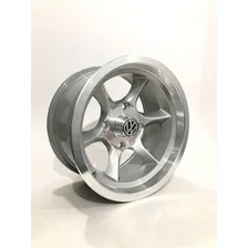 Jogo De Roda Aro 14 4x130 Tala 6 Fusca Brasilia Gaucha Buggy Cor Diamantada/prata Foto mini 3