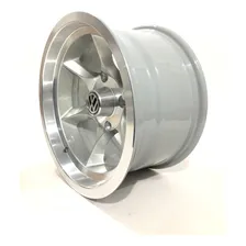 Jogo De Roda Aro 14 4x130 Tala 6 Fusca Brasilia Gaucha Buggy Cor Diamantada/prata Foto mini 4