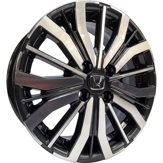 Jogo De Roda Aro 15 City Fit 2018 4x100 Cor Preto Diamantado Foto 1