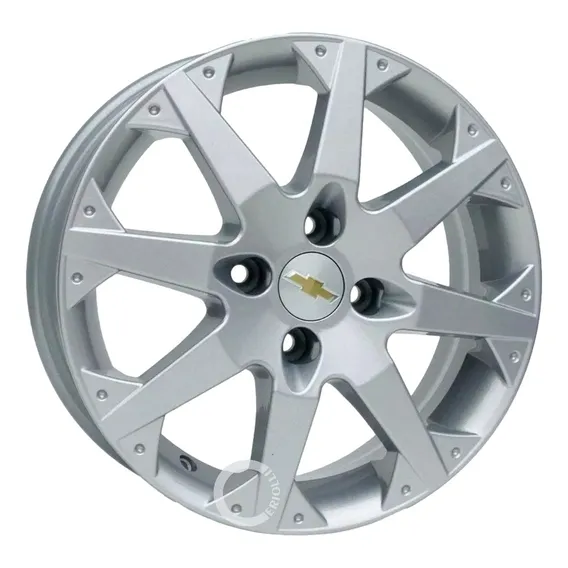 Jogo De Roda Aro 16 4x100 Astra Ss M21 + Bicos Cor Prata Foto 1