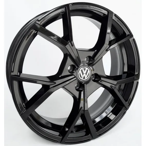 Jogo De Roda Aro 18 4x100 Tala 6 K73 Gol Saveiro Rline Cor Black Piano 4x100 Foto 1