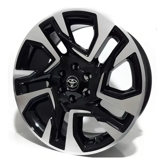 Jogo De Roda Aro 22 Sw4 Diamond Hilux Srx Srv 6x139 Norcia Cor Diamantada Preta Foto 1