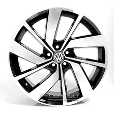 Jogo De Roda Jetta Gli Aro17 5x100 Golf Polo Fox + Bicos Cor Preto Diamante Foto mini 1