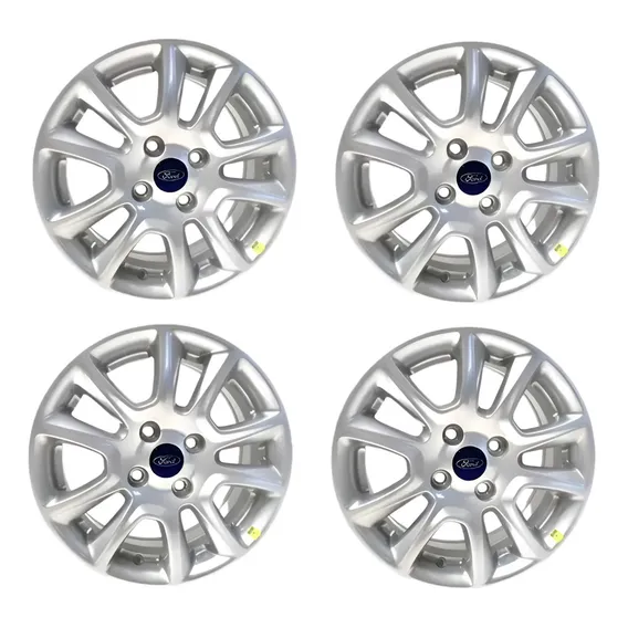 Jogo De Roda Liga Leve Aro 15'' Ford Cor prata Foto 1