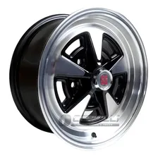 Jogo De Roda Opala Ss Aro 14 M8 Kr + Bicos Cor Preta Borda Diamantado Foto  mini 1