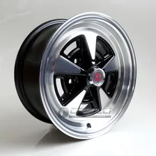 Jogo De Roda Opala Ss Aro 14 M8 Kr + Bicos Cor Preta Borda Diamantado Foto mini  2