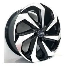 Jogo De Roda Tarantula Aro 15x6 4x108 Ford Eco Sport Fiesta Cor Preto Com Diamantado Foto mini 1