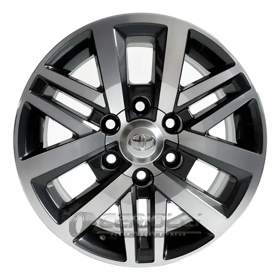Jogo De Roda Toyota Hilux Sw4 Srx 2016 2017 Aro 20 Cor Grafite Diamantado Foto 1