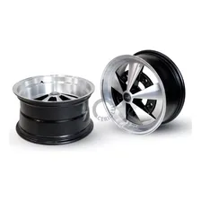 Jogo De Rodas 15 Fusca Kombi Duas Talas 5x205 Cor Preto Diamante Foto  mini 1