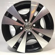 Jogo De Rodas Aro 13 Cata Vento + Bicos Celta Corsa Gol Cor Preto Diamantado Volkswagen Foto mini 1