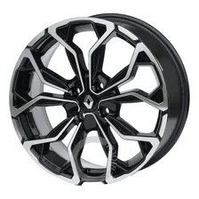 Jogo De Rodas Aro 14 4x100 Renault Clio Logan Sandero Rs Cor Preto Diamante Foto  mini 1
