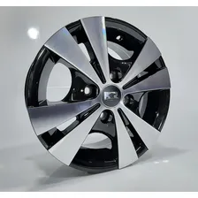 Jogo De Rodas Aro 14 4x100 Trevo R39 Esportivas + Bicos Cor Preto Diamantado 4x100 P/ Volks, Chevrolet, Renault, Hyundai, Toyota Foto mini 2