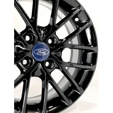 Jogo De Rodas Aro 15 Ford Ka New Fiesta Ecosport 4 Un 4x108 Cor Preta Foto mini  2