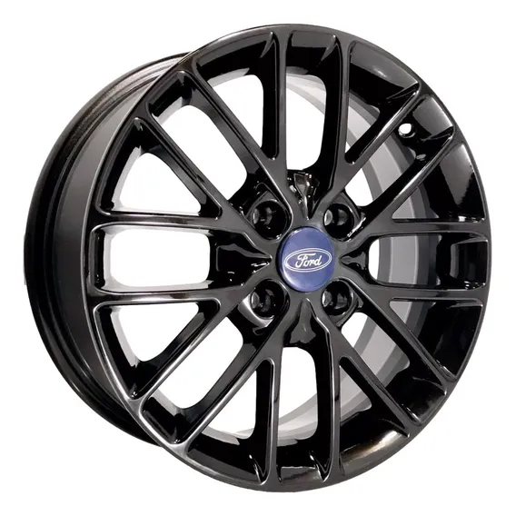 Jogo De Rodas Aro 15 Ford Ka New Fiesta Ecosport 4 Un 4x108 Cor Preta Foto 1