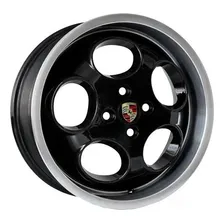Jogo De Rodas Aro 15x7,0 Porsche Lemans M6 + Bicos Cor Preto Borda Diamante 4x100 Foto  mini 1