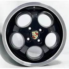 Jogo De Rodas Aro 15x7,0 Porsche Lemans M6 + Bicos Cor Preto Borda Diamante 4x100 Foto mini  2