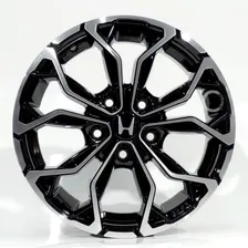 Jogo De Rodas Aro 16 5x114 Honda Civic + Bicos Cor Preta Diamante Foto mini 1