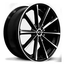 Jogo De Rodas Aro 17 5x105 Eclipse Concava Cruze Cor Preto Diamante Foto mini 1