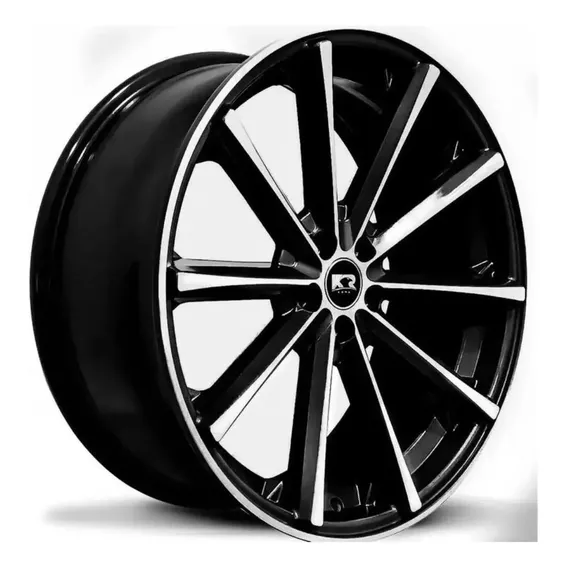 Jogo De Rodas Aro 17 5x105 Eclipse Concava Cruze Cor Preto Diamante Foto 1