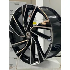 Jogo De Rodas Aro 17 5x112 Golf Tsi Jetta K72 Krmai Cor Preto Diamantado 5x100 Foto mini 4