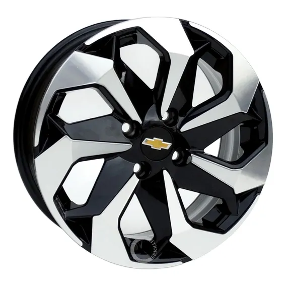 Jogo De Rodas Aro 17 Tarantula 4x100 + Bicos Cor K71 Chevrolet Foto 1