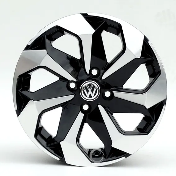 Jogo De Rodas Aro 17 Tarantula 4x100 + Bicos Cor K71 Volkswagem Foto 1