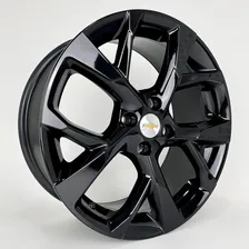 Jogo De Rodas Aro17 4x100 Onix Turbo Prisma Celta Agile S47 Cor Black Piano Preto 4x100 Foto  mini 1