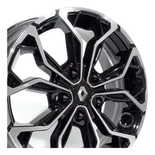 Jogo De Rodas Duster Ou Oroch 16 + Bicos Leia A Descrição Cor Preto Diamantado Foto mini  2