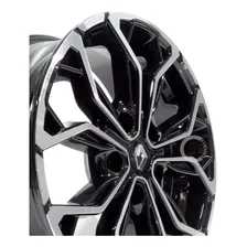 Jogo De Rodas Duster Ou Oroch 16 + Bicos Leia A Descrição Cor Preto Diamantado Foto mini  3