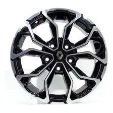 Jogo De Rodas Duster Ou Oroch Aro 16 + Bicos Cor Preto Diamantado Foto mini 1
