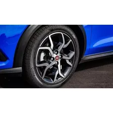 Jogo De Rodas Fiat Argo Aro 17 + Bicos 4x98 Palio Strada Cor Preto Diamante Foto mini 4