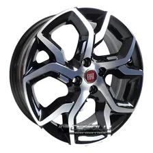 Jogo De Rodas Fiat Argo Aro 17 + Bicos 4x98 Palio Strada Cor Preto Diamante Foto mini 1