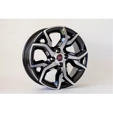 Jogo De Rodas Fiat Argo Aro 17 + Bicos 4x98 Palio Strada Cor Preto Diamante Foto mini 3
