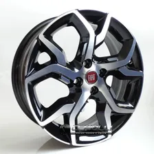 Jogo De Rodas Fiat Argo Aro 17 + Bicos Cor Preto Diamante Foto mini 1