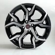Jogo De Rodas Fiat Argo Sporting Cronos Aro 14 + Bicos Cor Preta Diamante R92 Foto mini  2