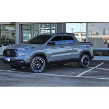 Jogo De Rodas Fiat Toro Aro 16 5x110 Caminhonete Picape Cor Roda Preta Borda Diamantada Foto mini 4