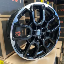 Jogo De Rodas Fiat Toro Aro 16 5x110 Caminhonete Picape Cor Roda Preta Borda Diamantada Foto mini  2