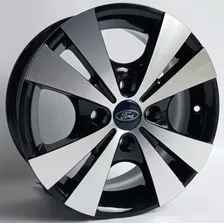 Jogo De Rodas Ford Aro 13 Ford Ka Fiesta 4x108 Trevo R39 Cor Preto Diamantado Foto mini 2