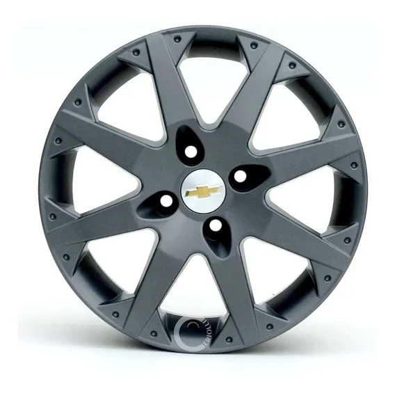 Jogo De Rodas Gm Aro 15 Astra Ss Montana Onix Cor Grafite Fosco Foto 1