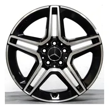 Jogo De Rodas Mercedes Aro 17 5x112 C180 A200 Krmai R66 Cor Preta Diamantada 5x112 Foto mini 1