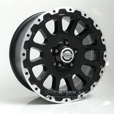 Jogo De Rodas Nissan Frontier Aro 16x7 / (6x114) Kr M15 Cor Preto Foto mini 1