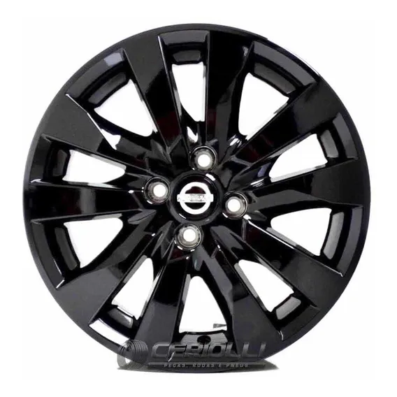 Jogo De Rodas Nissan Kicks Aro 16 Pcd Black Piano S33 Foto 1