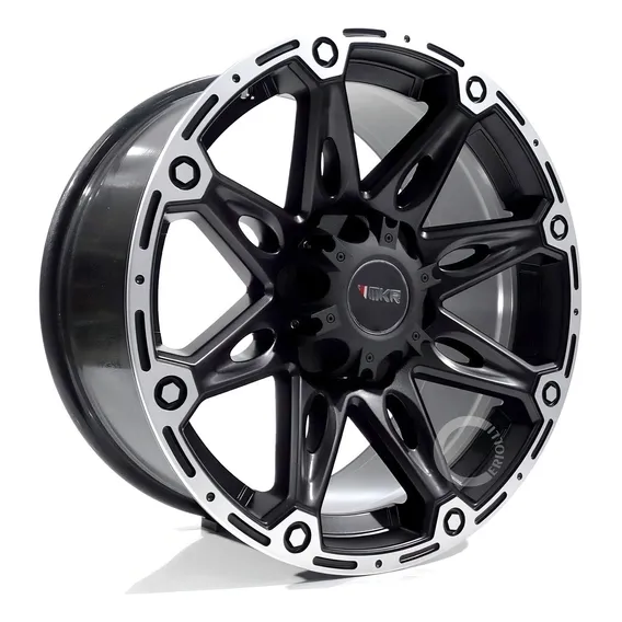 Jogo De Rodas Offroad Aro 16 16x9 Mkr M22 Offset Negativo Cor Preto Foto 1